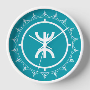 Tamazgha - Amazigh Symbol Clock