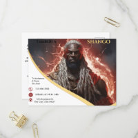 Tambor a Shango Lightening Rayos Invitation