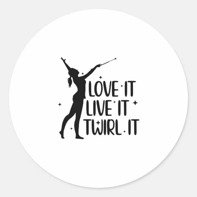 Tambour Dance | Juggling Bar Dance Gifts Classic Round Sticker (Front)