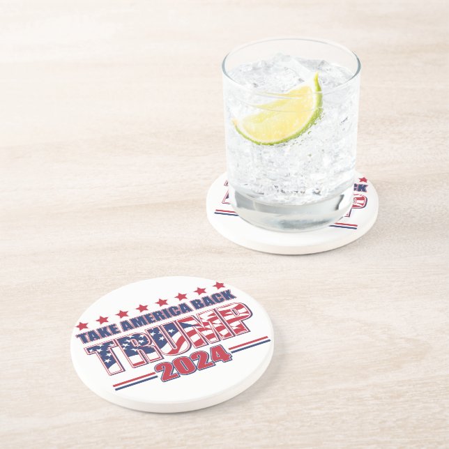Tame America Bacx Trump 2024 Coaster (Side)
