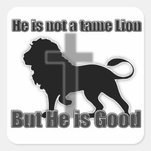 Tame Lion Square Sticker