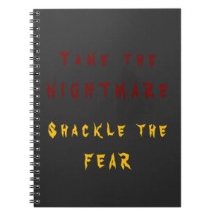 Tame the Nightmare Spiral Photo Notebook