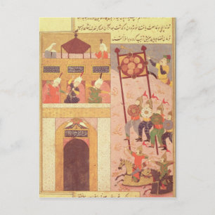 Tamerlane  Besieging Urganj Postcard
