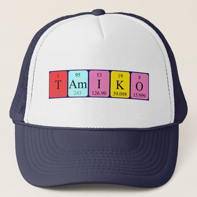 Tamiko periodic table name hat (Front)