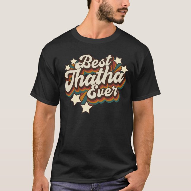 Tamil Thatha Grandpa  Best Thatha Ever T-Shirt (Front)