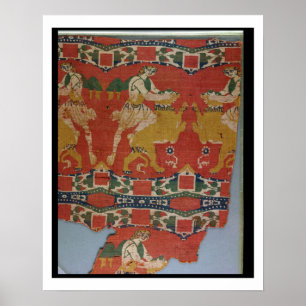 Taming of the Wild Animal, Byzantine tapestry frag Poster