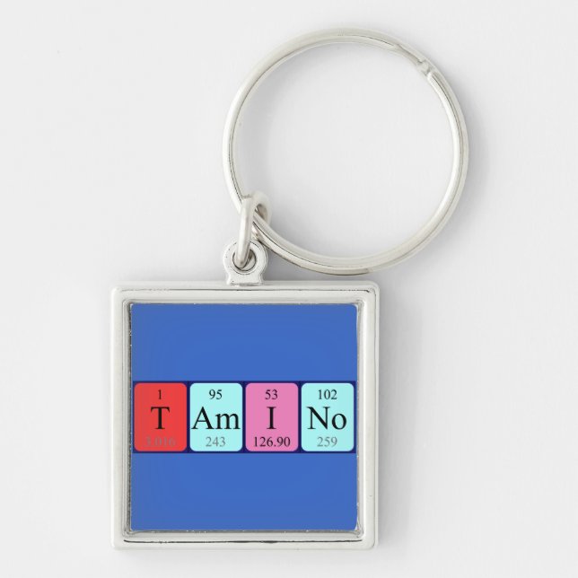 Tamino periodic table name keyring (Front)
