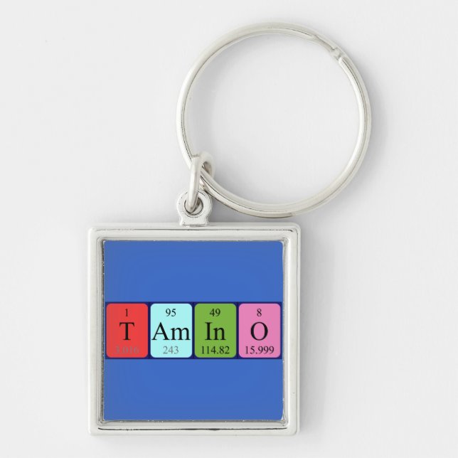 Tamino periodic table name keyring (Front)