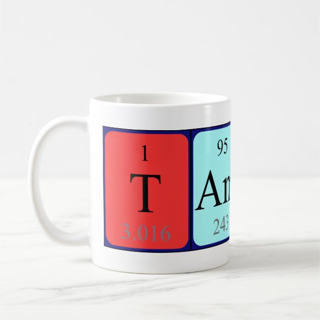 Tamino periodic table name mug (Left)