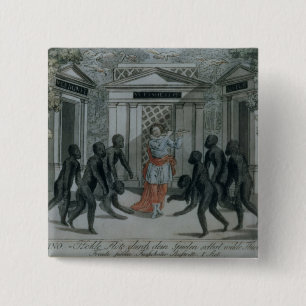 Tamino plays the magic flute 15 cm square badge