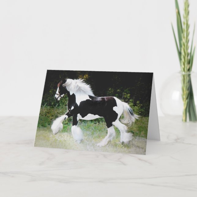 "Tamlin" Horse Greeting Card (Front)