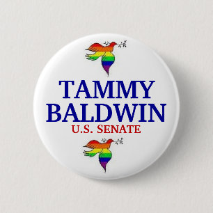 Tammy Baldwin FOR SENATE 6 Cm Round Badge