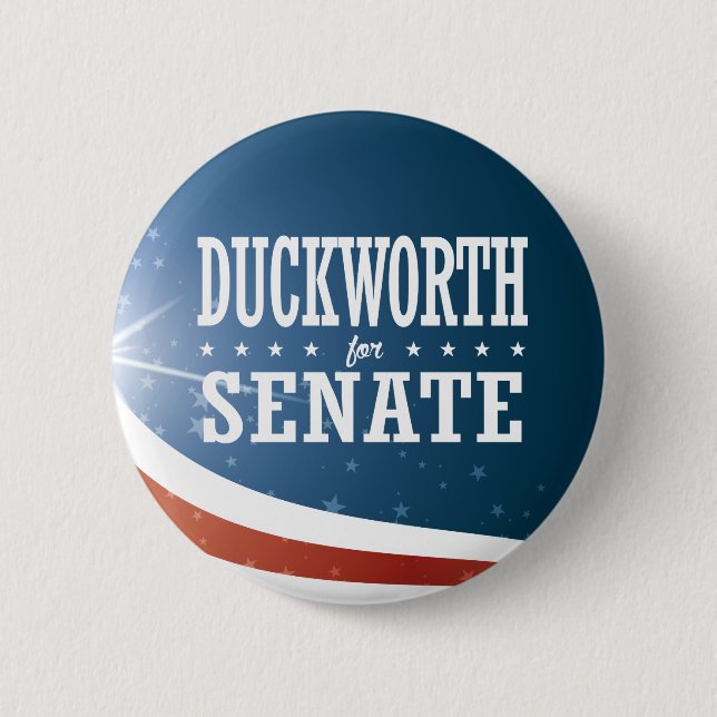 Tammy Duckworth for Senate 2016 6 Cm Round Badge (Front)