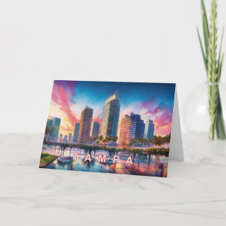 Tampa Abstract Art Card