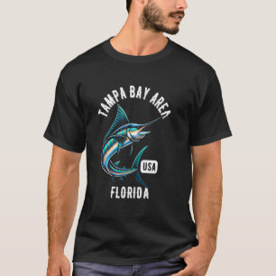 Tampa Bay Area Florida USA Fishing Design T-Shirt