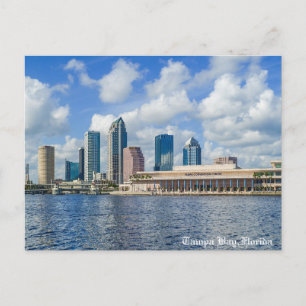 Tampa Bay,Downtown Tampa Holiday Postcard