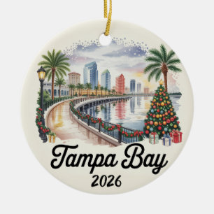 Tampa Bay Florida 2026 Christmas Ornament Travel