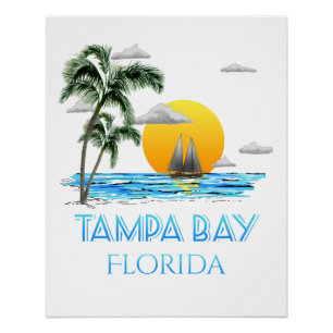 Tampa Bay Florida Sailing Poster