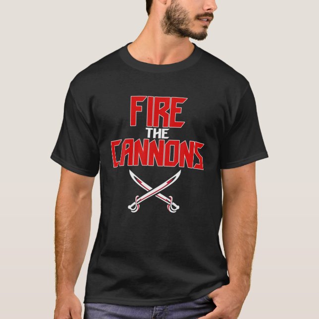 Tampa Bay Football | Fire The Cannons Touchdown T-Shirt (Front)
