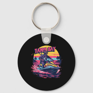 Tampa Bay Pirate Florida Jetski Boating Funny Gasp Key Ring