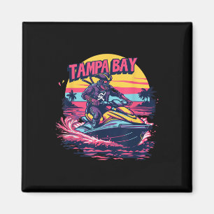 Tampa Bay Pirate Florida Jetski Boating Funny Gasp Magnet