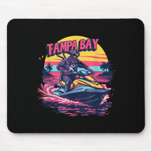 Tampa Bay Pirate Florida Jetski Boating Funny Gasp Mouse Mat
