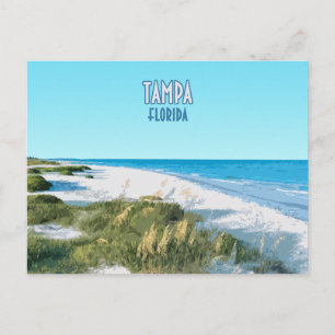 Tampa Beach Florida Vintage Postcard