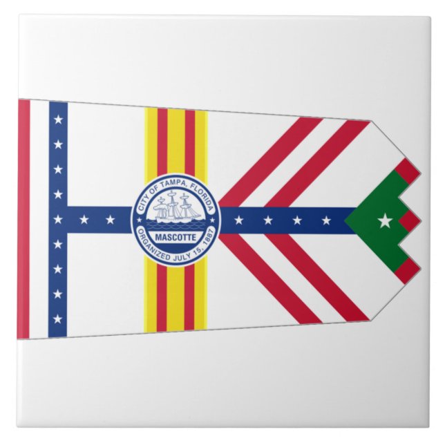 Tampa city flag tile (Front)
