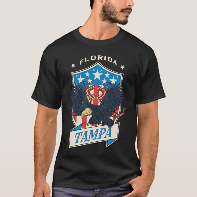 Tampa City National Florida Day T-Shirt (Front)