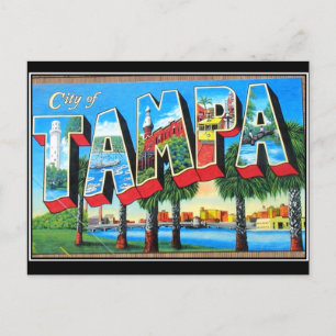 Tampa city Vintage Postcard