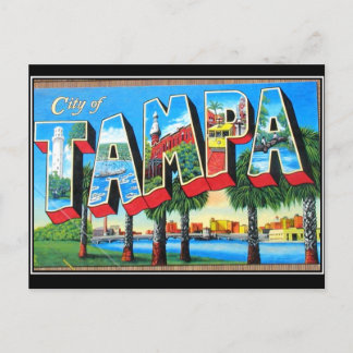 Tampa city Vintage Postcard