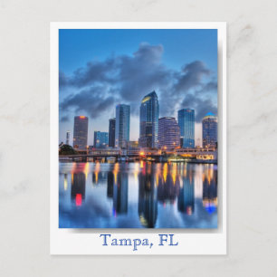Tampa downtown, Florida USA postcard