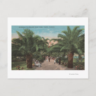 Tampa, FL - View of Ballast Point Park Entrance Postcard