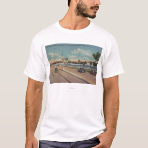 Tampa, FL - View of Bayshore Blvd, Bridge T-Shirt