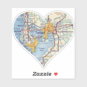 Tampa FL Vintage Map