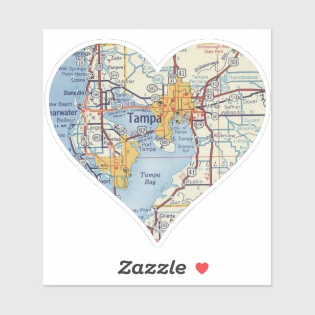 Tampa FL Vintage Map (Sheet)