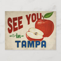 Tampa Florida Apple - Vintage Travel