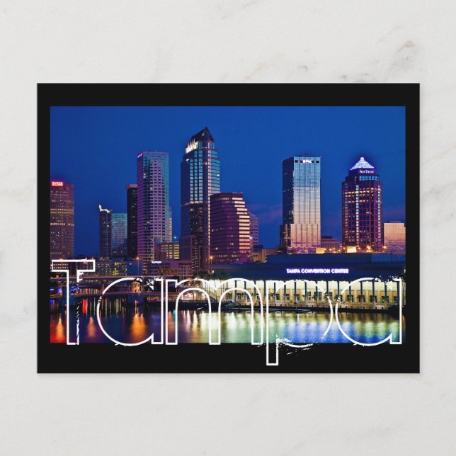 Tampa, Florida at dawn from Davis Islands. Postcard (Front)