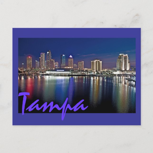 Tampa, Florida at dawn from Davis Islands. Postcard (Front)