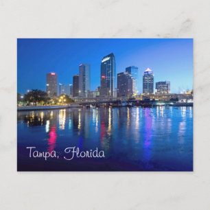 Tampa, Florida at dawn Postcard