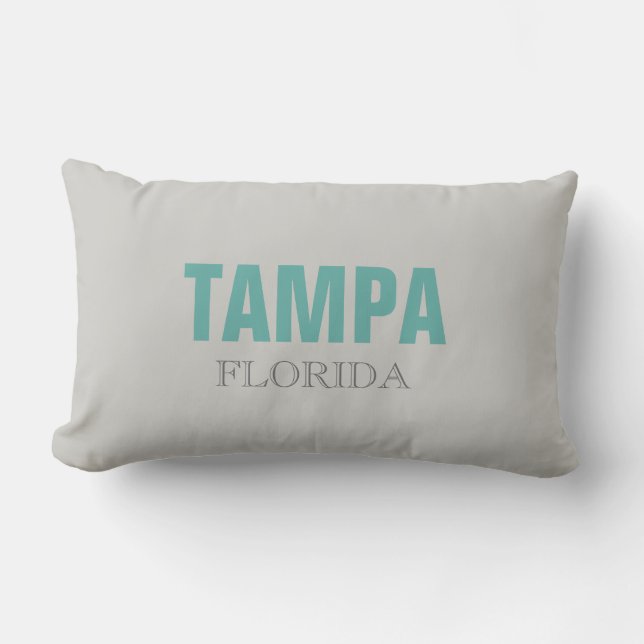 Tampa Florida Beach Throw Pillow (Front)