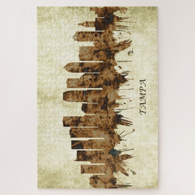 Tampa Florida Cityscape Jigsaw Puzzle (Vertical)