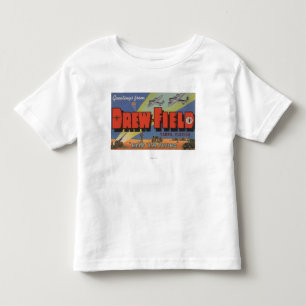 Tampa, Florida - Drew Field - Large Letter Scene Toddler T-Shirt