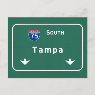 Tampa Florida fl Interstate Highway Freeway : Postcard
