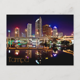 Tampa, Florida from the Platt Street Bridge. Postcard