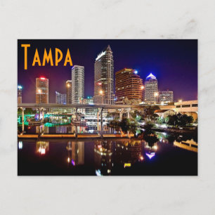 Tampa, Florida from the Platt Street Bridge. Postcard