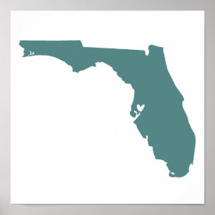 Tampa, Florida Love Poster