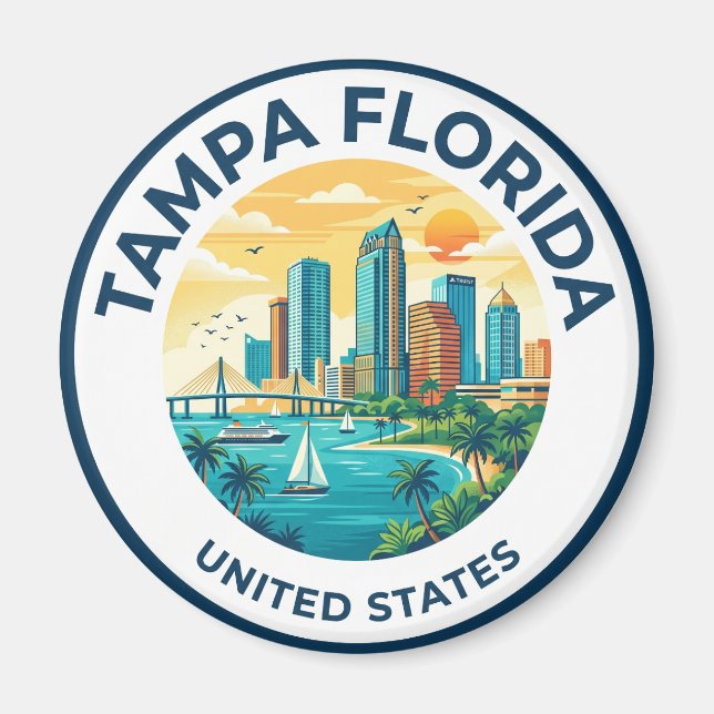 Tampa Florida Magnet (Front)