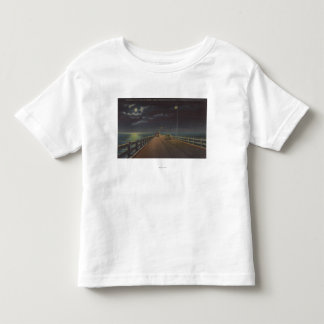 Tampa, Florida - Moonlit View of Gandy Bridge Toddler T-Shirt