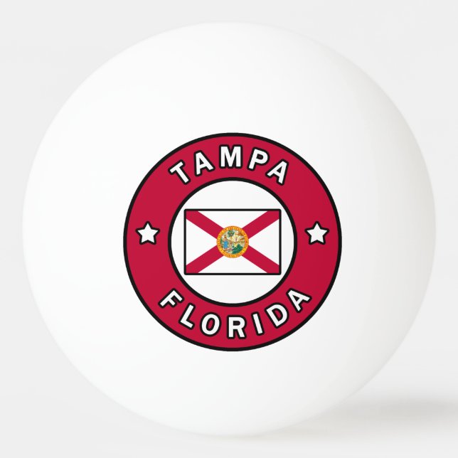 Tampa Florida Ping Pong Ball (Front)